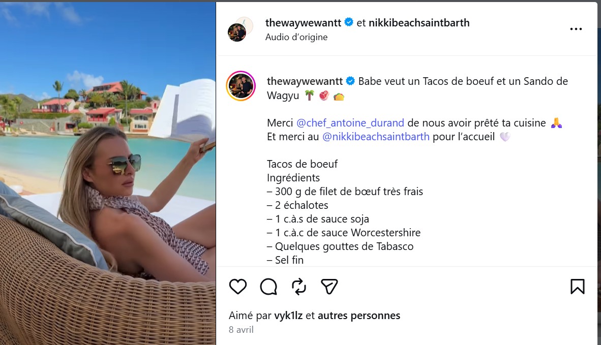 Pas de choucroute ni de cassoulet chez Toscane  Lucas - plutôt des sushis à Saint-Barth...