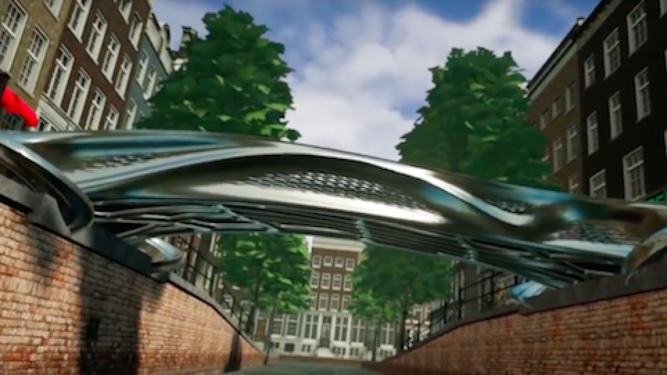 A Amsterdam, ce pont en acier imprimé en 3D réinvente la